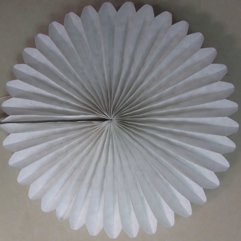 10pcs white Hanging Tissue Paper Fan for wedding party