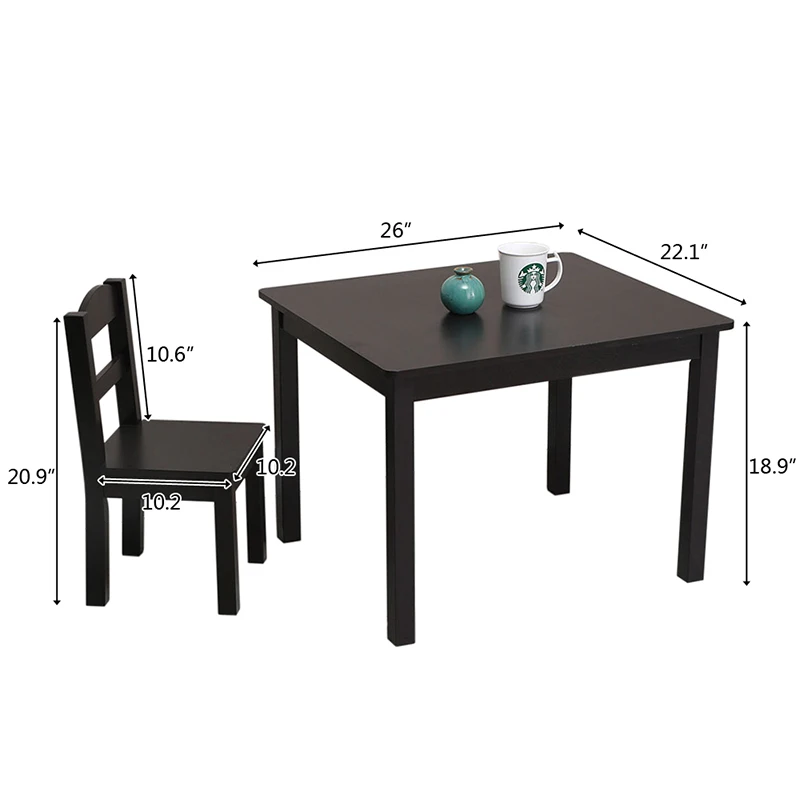 Kids Wood Table & 4 Chairs Set Living room Children Table chair Furniture Sets Kids Wood Table & 4 Chairs Set Living room Children Table chair Furniture Sets
