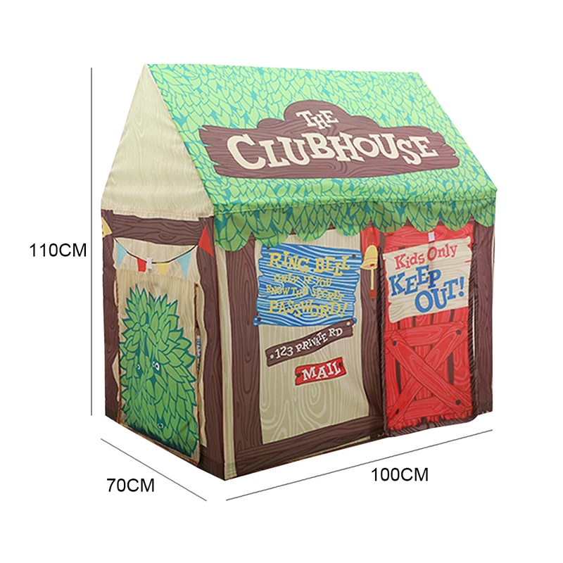 Casa de castelo para crianças, tenda de brinquedo dobrável, decoração interna, para presente de natal