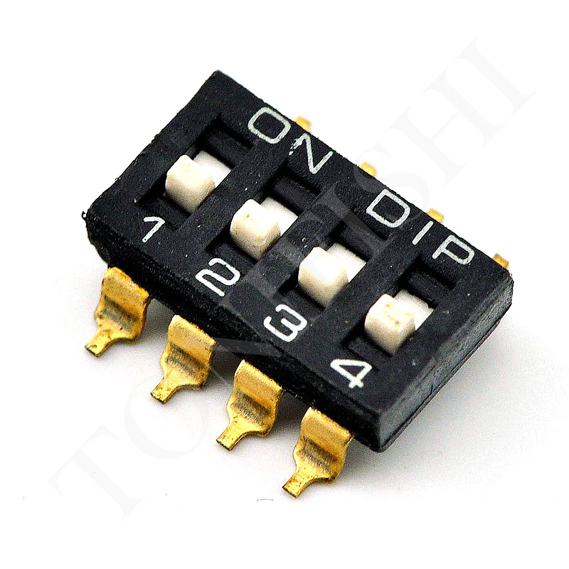 SMD toggle switch 4 bit 2.54mm dial switch code switch gold platingin