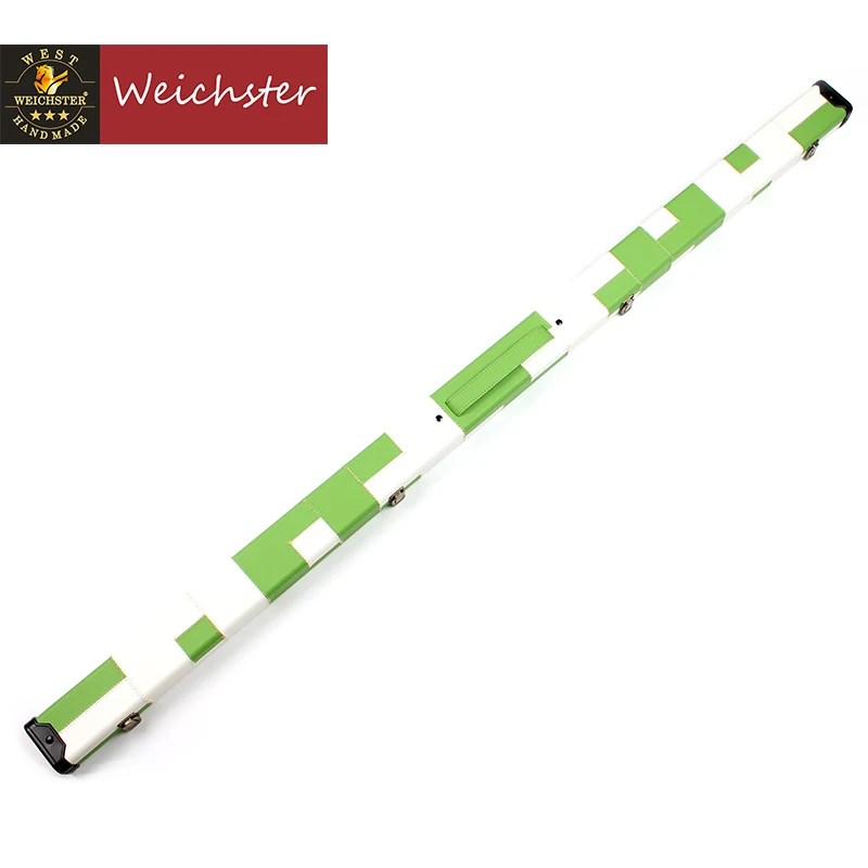 Green White Weichster один 1 шт патч чехол снукер бассейн твердый кий чехол - Цвет: Green White