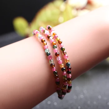 

natural Female models Three laps Bracelet Diameter 3.5 mm small particles