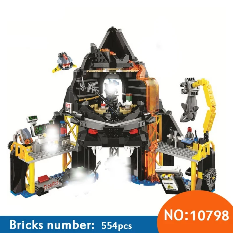 

10798 Gamma volcano nest Ninja Building Blocks DIY Bricks Model Kits Compatible With 70631 Toys for Children