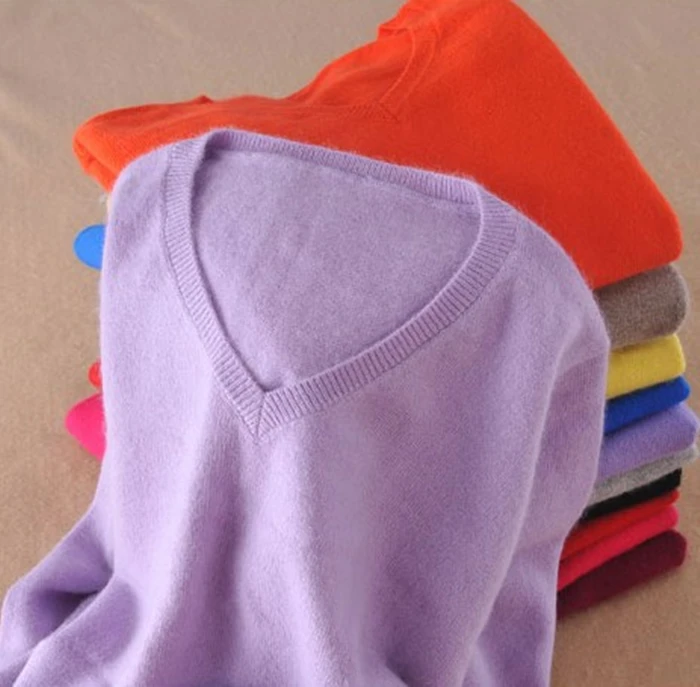

Cashmere Sweater 2019 Spring Autumn V-neck knitted Winter Sweater women sweaters and pullovers pull femme hiver jumper pullover