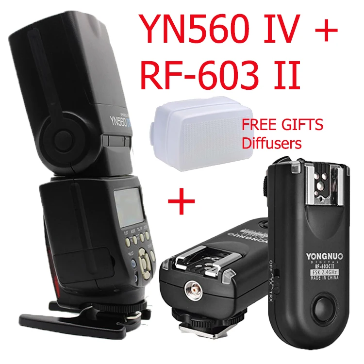 Yongnuo RF-603 II N1       Kit + IV IV YN-560 YN560  Speedlite  NIKON