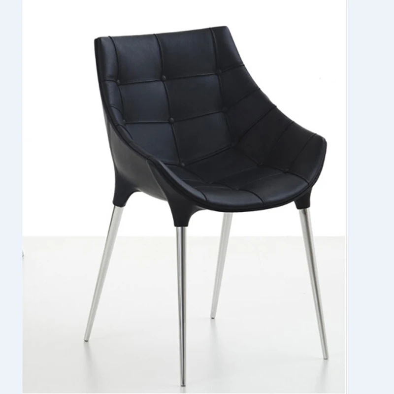 Free Shipping Black Synthetic Leather Armchair