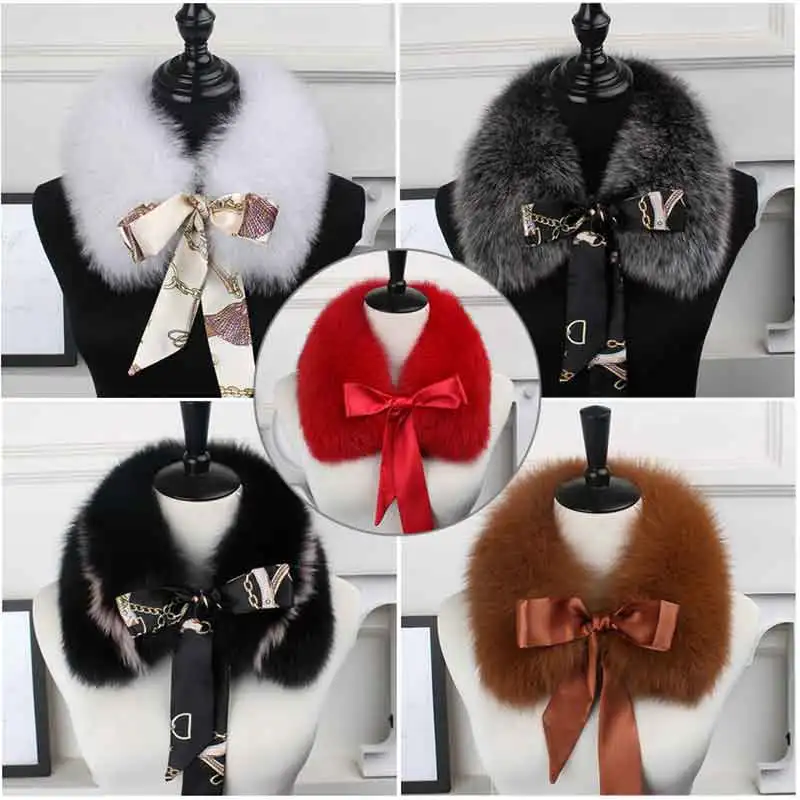 2022 The New Hot Selling Fox Fur Collar, The Natural Fox Fur Collar, The Real Hair Collar Child, The Winter Fur Scarf Ribbon.