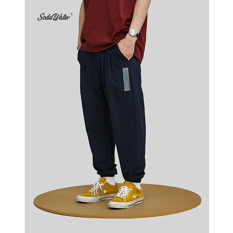 

SODA WATER Brand Track Pants 2019 New Streetwear Men Harem Pants Solid Casual Jogger Trousers Summer High Street Pants 81189W