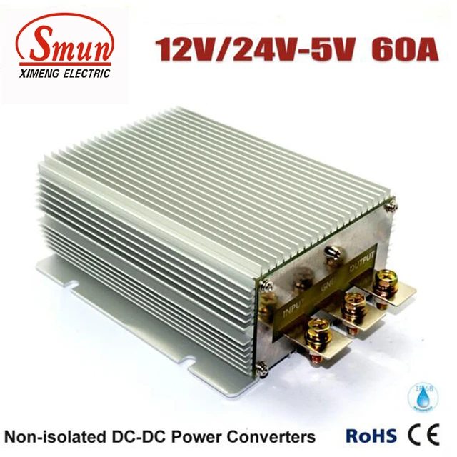 convertisseur 24v. à 12v avec dissipateur thermique en aluminium