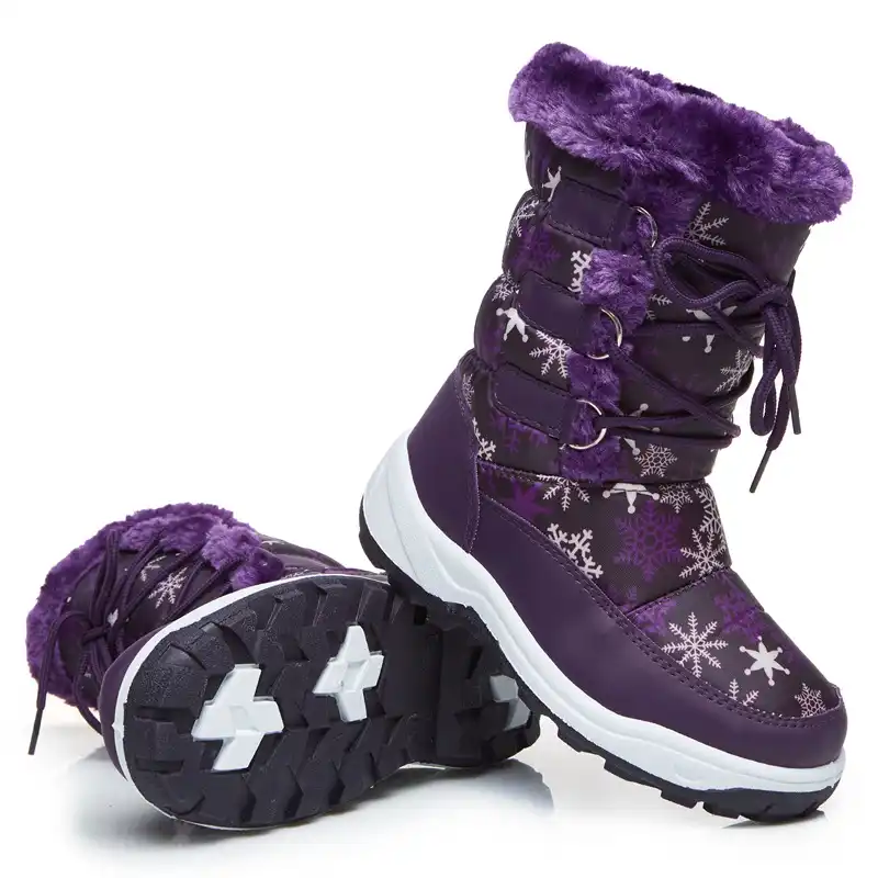 Children Winter Snow Boots Mid calf 