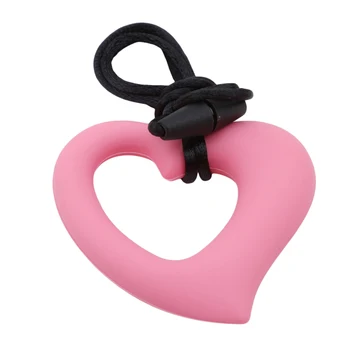

Heart Shape Silicone Teether Pendant Baby Teether Silicone Beads For Necklace Pacifier Chain Pacifier Chain Teether Beads Gifts
