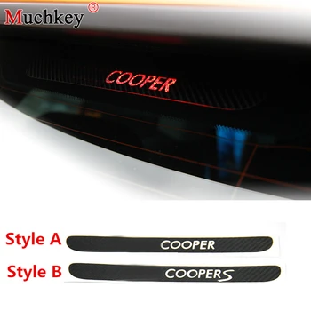 

Additonal Brake Light Sticker Decorative Carbon Fiber High Mount Stop Lamp Cover for BMW MINI Cooper /Cooper S Car Styling