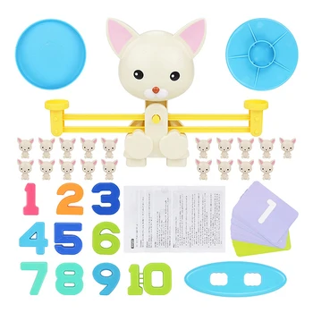 

Learn Add And Subtract Educational Math Match Game Board Toys Monkey Cat Match Balancing Scale Number Balance Game Kids Toy