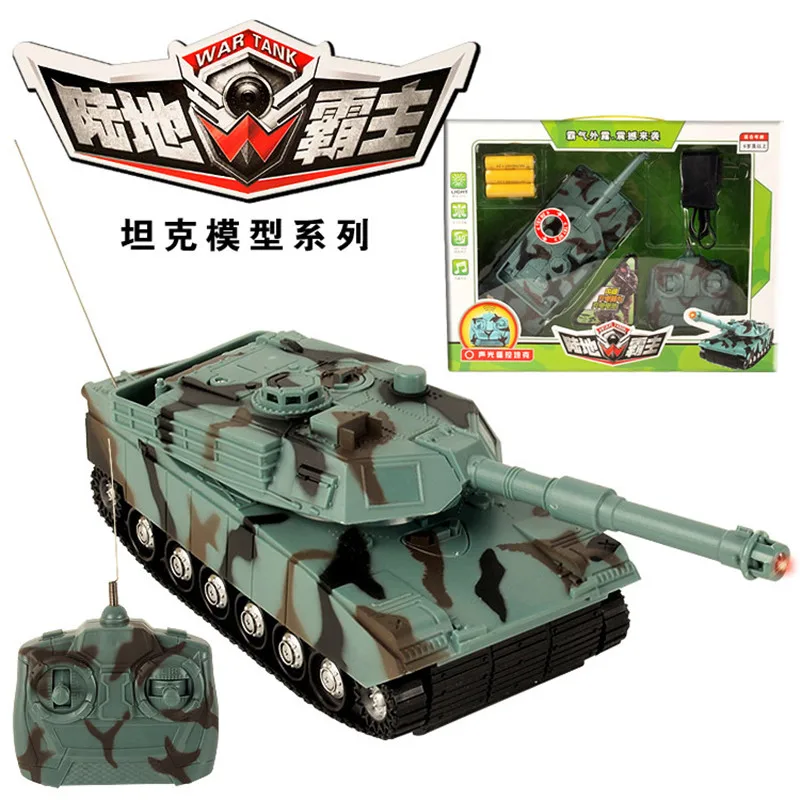 Children Gift Supply Remote Control 4 Channels RC Tank 1:18 Tank Model