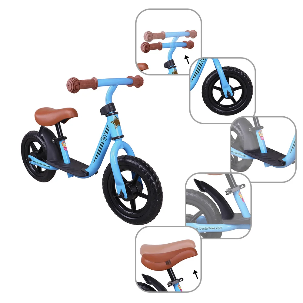 Best Joystar 10/12 inch Kids Balance Bike Learn to Ride Bike Ride on Toys with Footrest 1