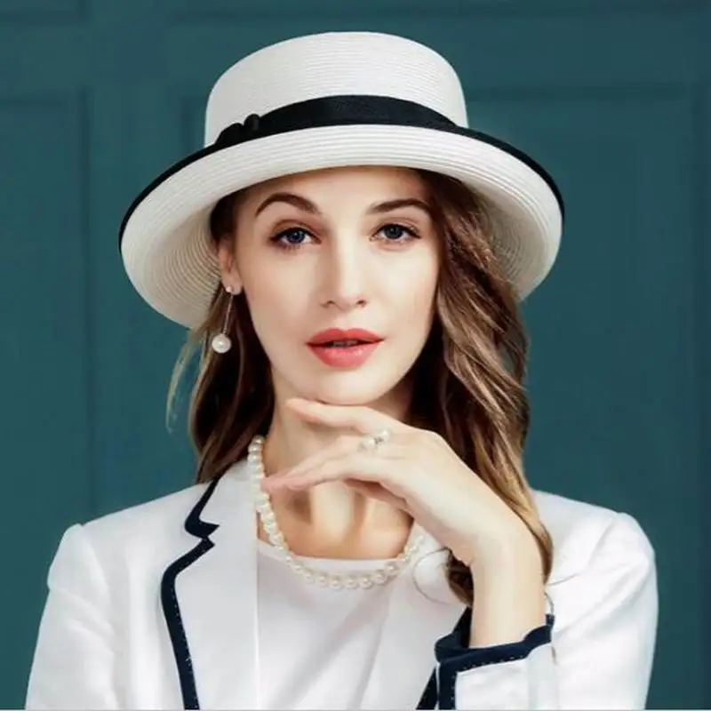 

Summer Hats for Women Fashion Design Women Beach Sun Hat Foldable Brimmed Straw Hat C7012