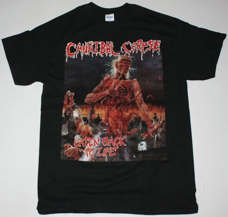 Новая Черная футболка CANNIBAL Dead EATEN BACK TO LIFE GRINDCORE DEATH METAL|Футболки| |