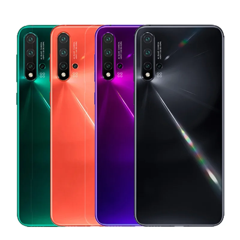 

For Huawei Nova 5 / Nova 5 Pro Glass Battery Cover Back Cover Housing Case With 3M Adhesive+Camera Lens