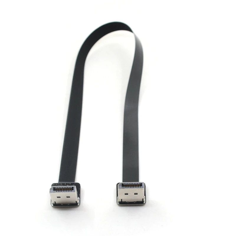 

DisplayPort FPV Cable DP 4K 60Hz 1.2 Version Cord Elbow angled Adapter 5cm-100cm FPC Display Port Ribbon Flat Pitch 20pin