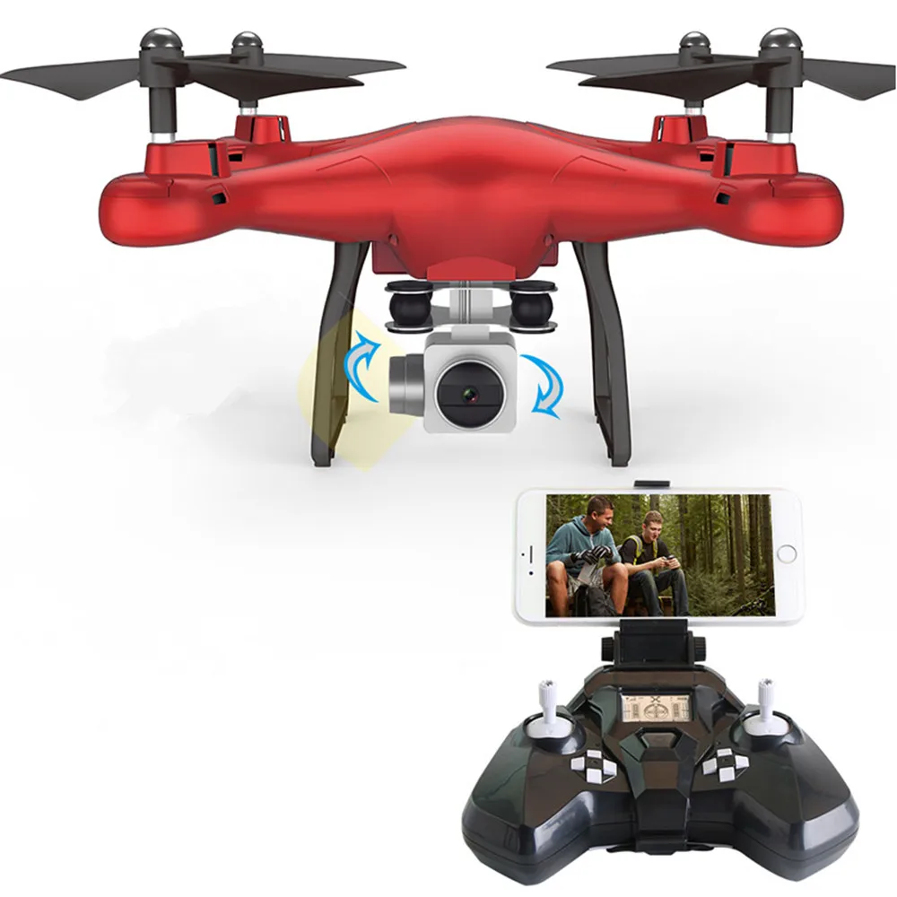 

2.4G 4CH Mini RC Drones Quadcopters Remote Control Helicopters 2.0MP WIFI FPV HD Wide Angle Camera Altitude Hovering 3D Rolling