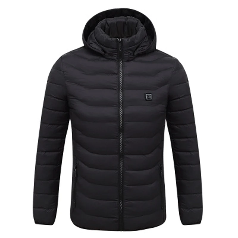 

Winter Heated USB Hooded Work Coats Adjustable Temperature Control Safety Clothing