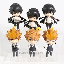 3 pçs/set Desenhos Animados Katekyo Hitman Reborn Sawada Tsunayoshi Hibari Kyoya PVC action figure boneca de brinquedo modelo