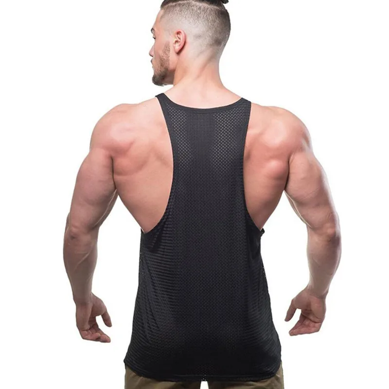 Male Tank Tops gym Undershirt men-3