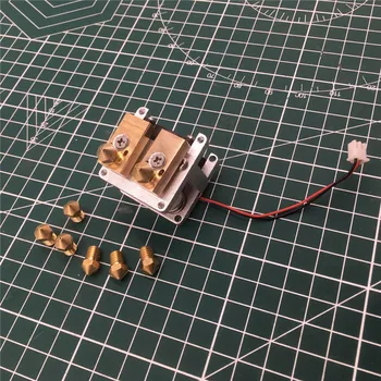 

Ultimaker 2+ UM2+ Extended dual Olsson Block Nozzle Hotend Header Head for 1.75mm/3mm filament 3D printer part