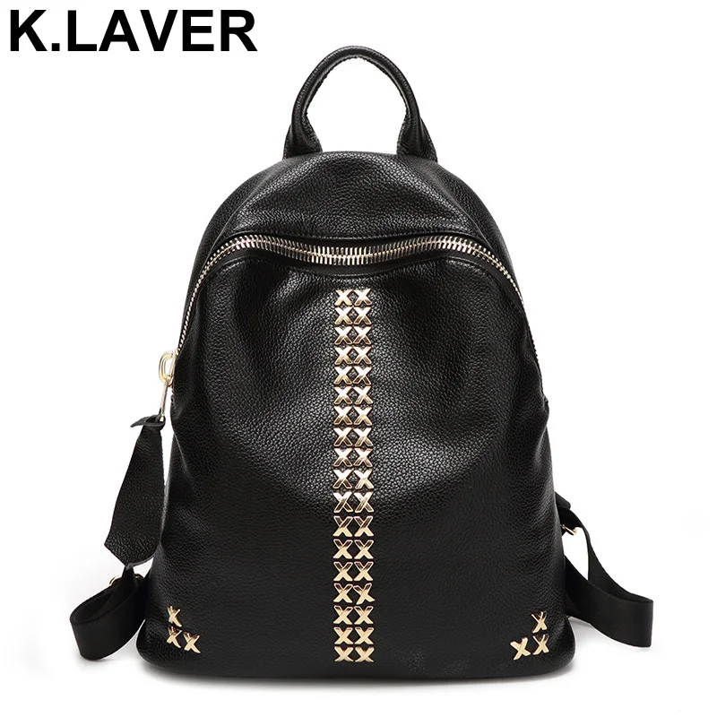 Women Genuine Leather Backpacks Shoulder Bag Female Travel School Bags