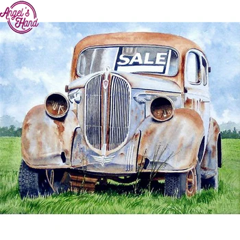 

5d Diy Diamond Painting Cross Stitch scenry Diamond Embroidery classic cars Crystal square Diamond Mosaic Pictures Needlework