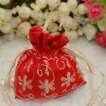 

Free shipping lace style wedding organza bag , 150 pcs/lot , DZ5