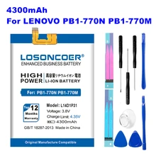 LOSONCOER L14D1P31 4300 мАч батарея для lenovo PB1-770N PB1-770M PHAB Plus l14d1p31 батареи