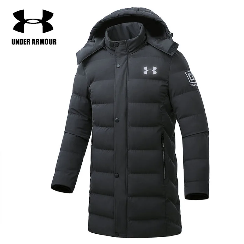 Under Armour Men training jackets winter brand warm long cotton jackets outdoor windproof clothes abrigo hombre L-5XL hot sale цена Under Armour Men training jackets winter brand warm long cotton jackets outdoor windproof clothes abrigo hombre L-5XL hot sale цены онлайн