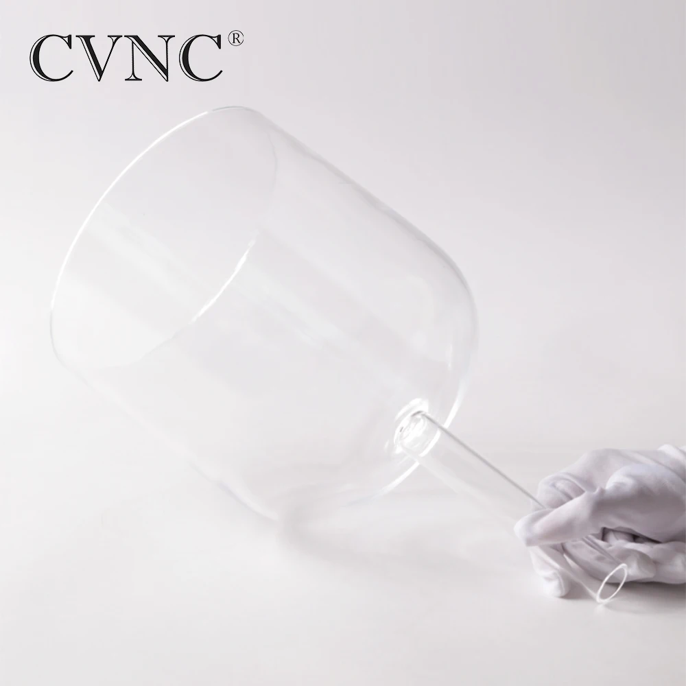 CVNC 7 &quotПоющая чаша CDEFGAB любая одна мелодия полой ручкой прозрачный кристалл