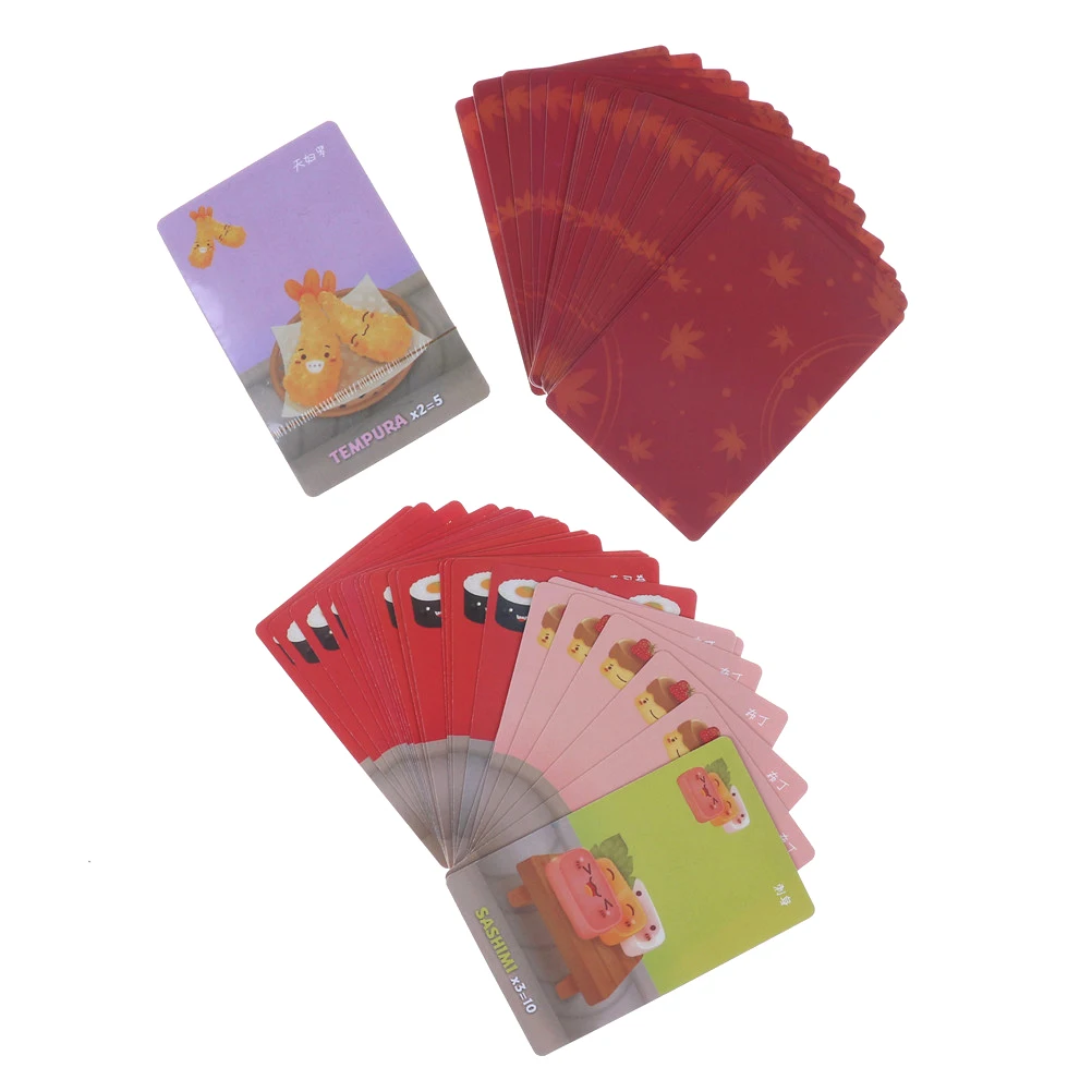 52 шт. суши Go настольная игра Палочки и передать карточная игра Полный английская версия 2-5 игроков подходит для детей и семьи игры