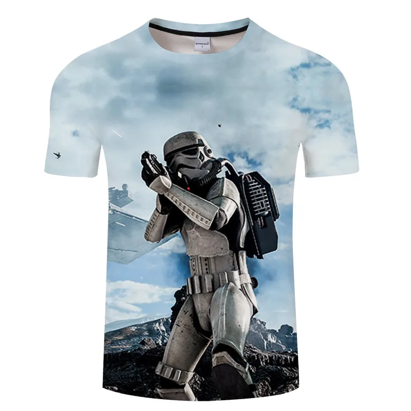 Мужские забавные дизайнерские футболки Дарт Вейдер, тяжелая печать на металле, футболка с коротким рукавом, креативные модные футболки с Звездными войнами, топы в стиле хип-хоп