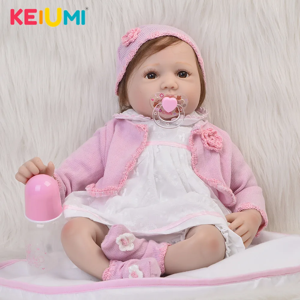 

Realista Silicone Baby Reborn Kids Doll Baby Toys For Girls Birthday Gift High Quality Newborn Dolls Fashion Babies Playmates