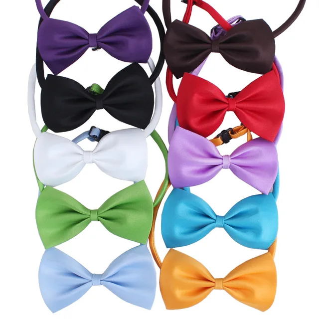 50/100 pcs/lot Mix Colors Wholesale Pet Grooming Accessories Rabbit Cat Dog Bow Tie Adjustable Bowtie Multicolor Pet Products