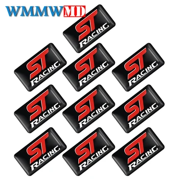 

10pc Car styling Steering wheel 3D small Emblem Sticker Wheel Decal Fit for Ford focus 2 focus 3 Fiesta EcoSport Car accessories