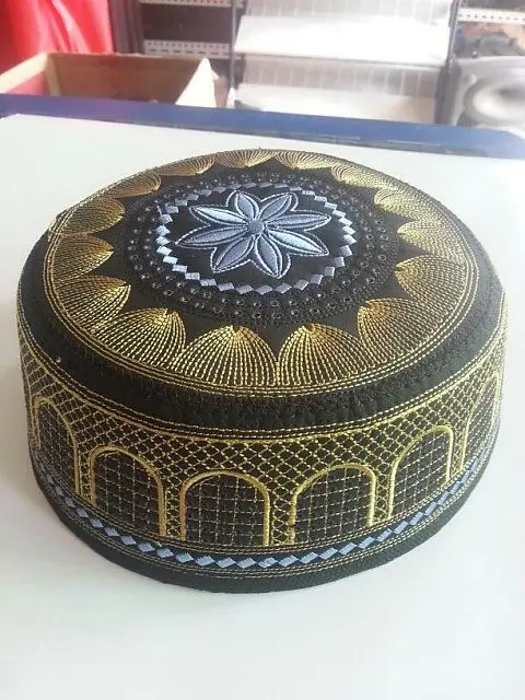 Бесплатная доставка 2017 мусульманская молитва Кепка мужские мусульманские кепки