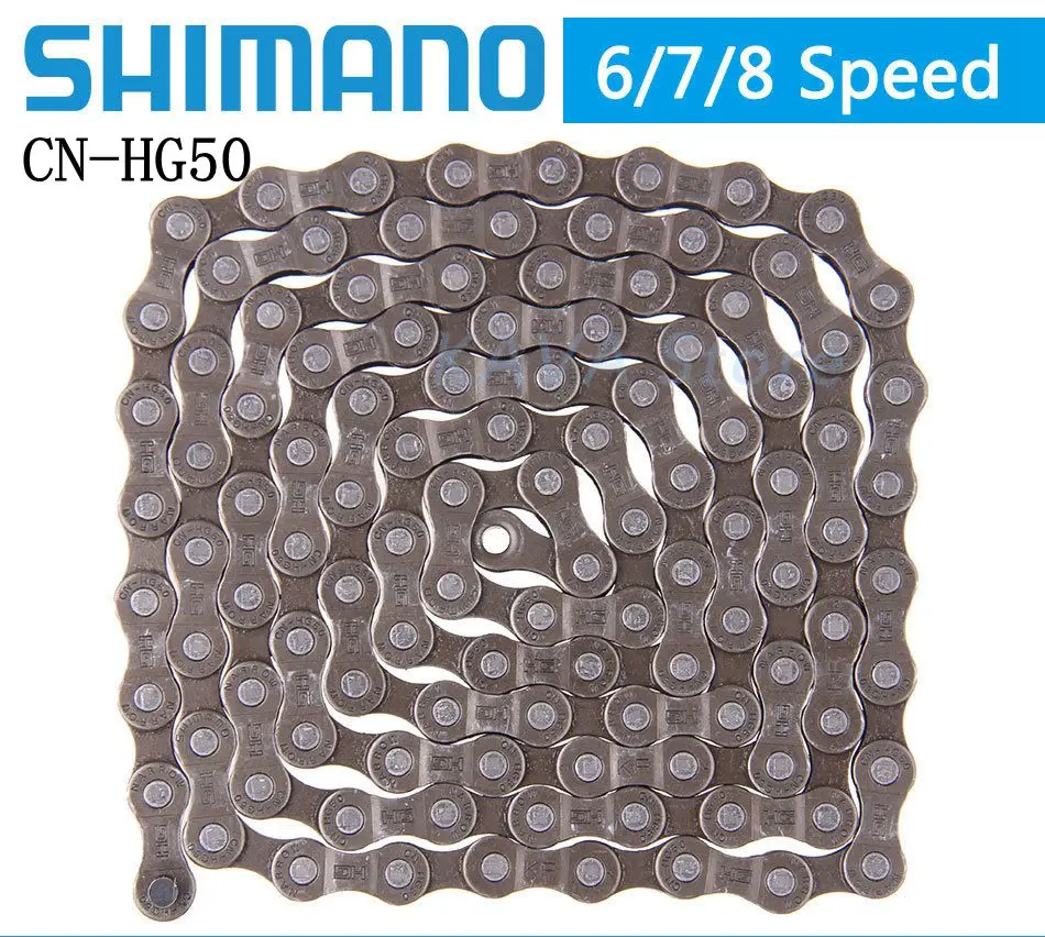 Горный велосипед Shimano CN HG50 6/7/8 speed MTB/цепь для дорожного велосипеда 6 скоростей 7 8 112L