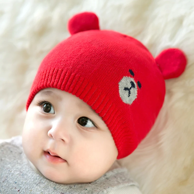 CieiK Children Cotton Cap Baby Winter Hat Boys Girls Baby fotografie props Soft Newborn crochet Warm Kid Knitted beanie (11)