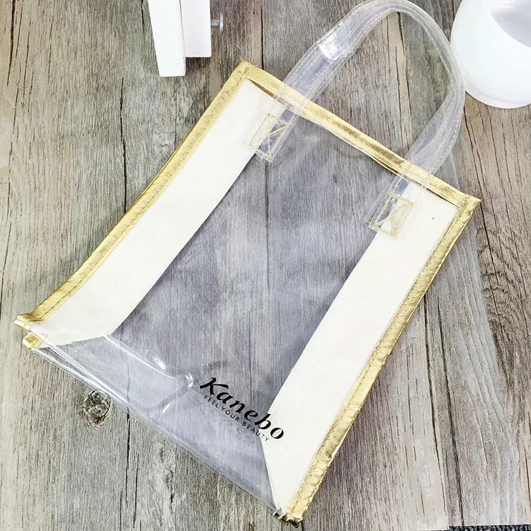 Прозрачный контейнер в золотой оправе для переносных обеденных сумок, доступных на заказ