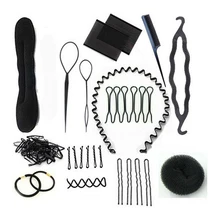 Набор для стайлинга волос аксессуар волшебный зажим производитель инструменты колодки Пена Губка булочка пончик шпилька