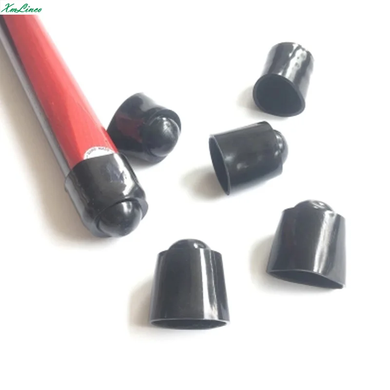 

5pcs/lot black silicone billiard snooker cue butt protector
