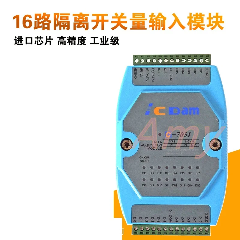

C-7051D 16 channel isolation digital input module (with LED-display) compatible with I-7051D