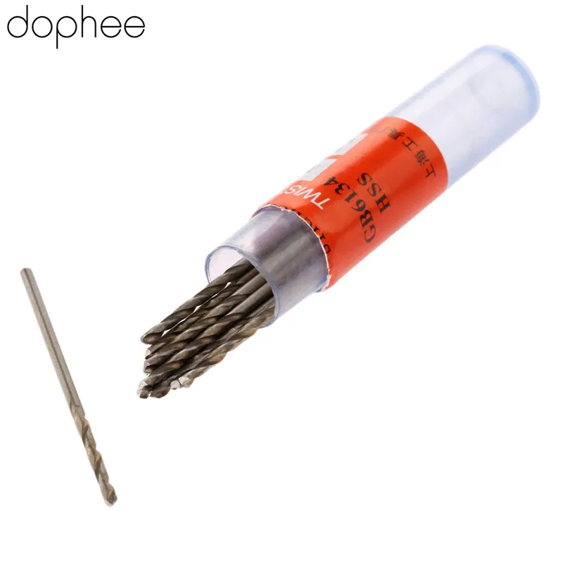 10Pcs Mini Micro Steel HSS Spiralbohrer Twist Drill Bits Set Home Bohrwerkzeuge