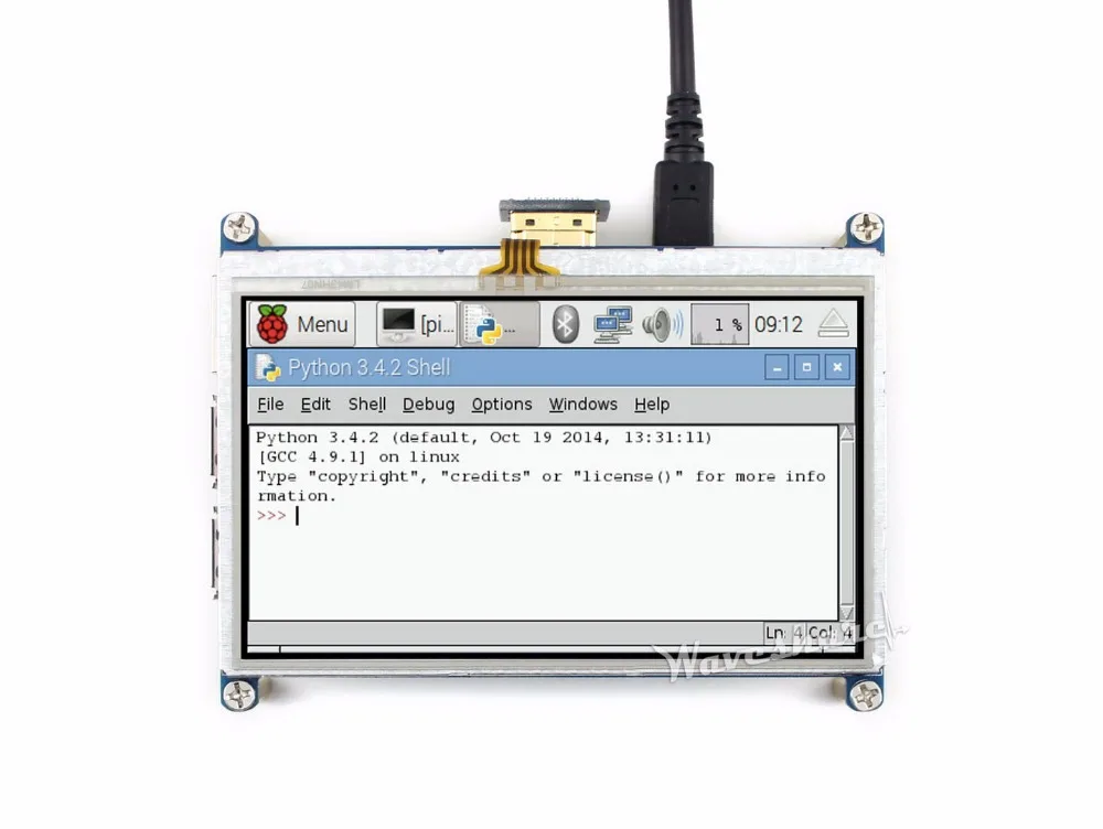 Waveshare 4 3 дюймов HDMI lcd модуль 480*272 резистивный сенсорный экран с задней светильник