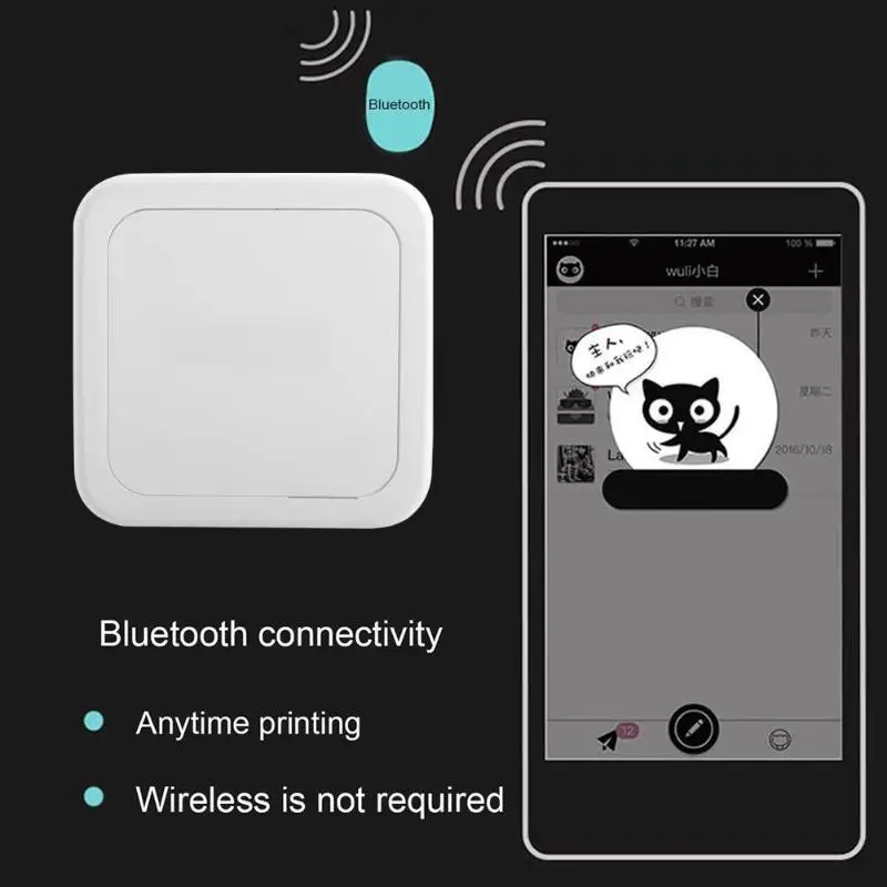 VODOOL Bluetooth 4,0 принтер портативный беспроводной POS Термальный фотопринтер телефон беспроводной связи принтер офисная Электроника
