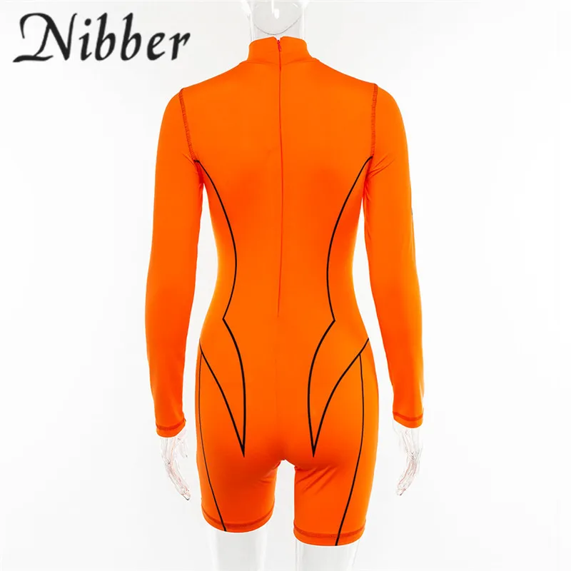 Nibber/осень, горячая Распродажа, неоновые тонкие мягкие комбинезоны, одежда для активного отдыха, женская одежда с длинным рукавом, одежда для бега, одежда для активного отдыха, базовый комбинезон с буквенным принтом
